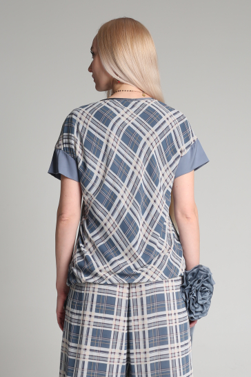 Блуза женская Музыка ветра бирюзовый