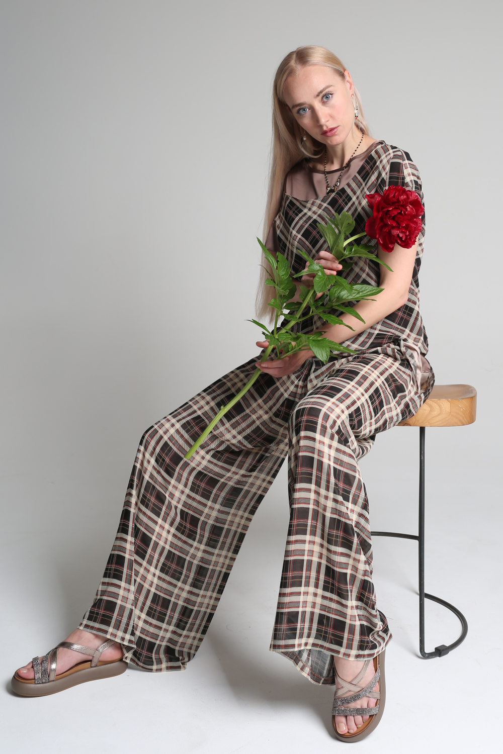 Юбка-брюки женская Музыка ветра коричневый