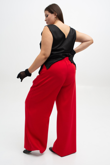 Брюки женские Палаццо красный