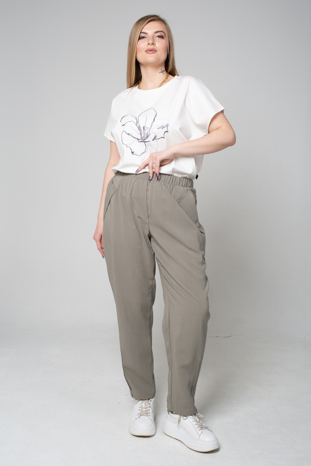 Брюки женские Шанхай хаки