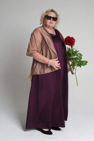 Платье женское А-силуэта итальянская слива