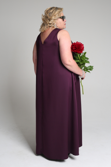 Платье женское А-силуэта итальянская слива