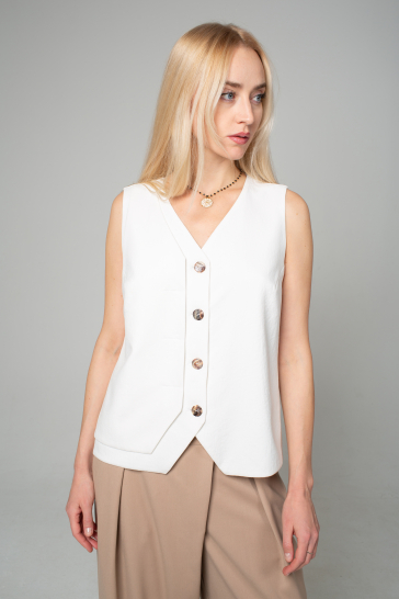Жилет женский белый