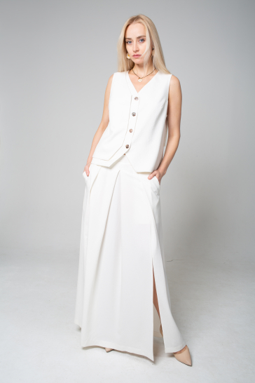 Юбка женская макси белый