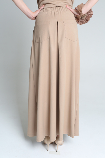 Юбка женская макси беж