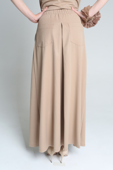 Юбка женская макси беж