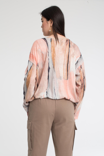 Джемпер женский Акварель персиковый