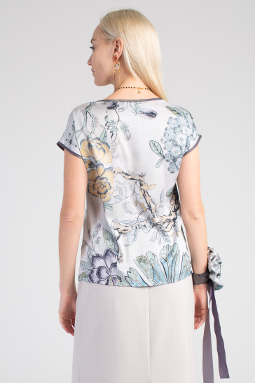 Блуза женская Райский сад мультиколор