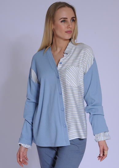 Жакет женский Мистерия голубой