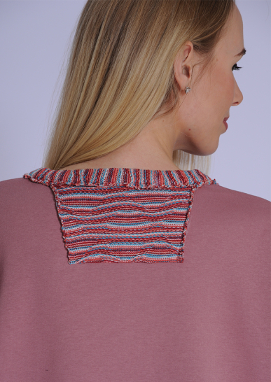 Джемпер женский Дивный сад розовый