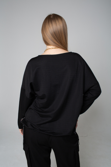 Блуза женская с печатью Цветы розовый