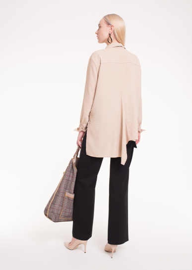 Блуза женская на пуговицах Этюд беж