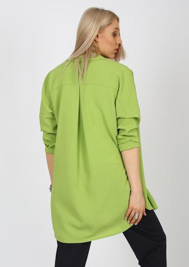 Блуза-рубашка Жасмин салатовый