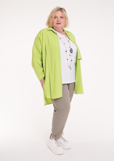 Блуза-рубашка Жасмин салатовый