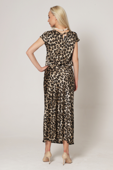 Юбка женская Экзотика чёрный,беж