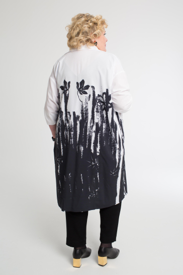 Платье женское на пуговицах Цветы