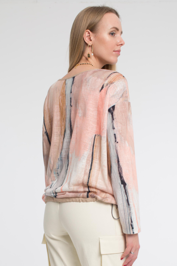 Джемпер женский Акварель персиковый