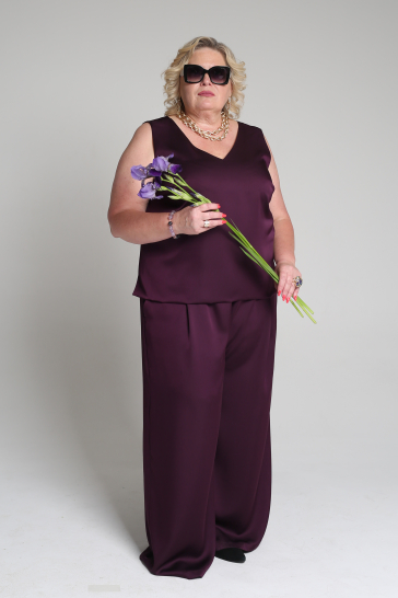 Брюки женские Марлен фиолетовый