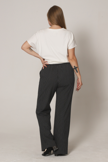 Брюки женские Полоска ОБ чёрный