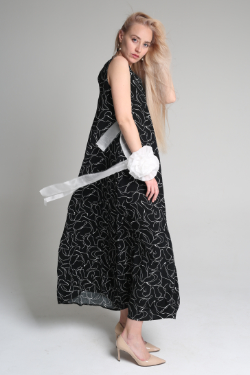 Платье женское А-силуэта из вискозы