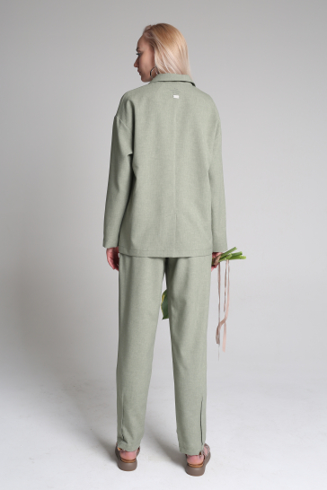 Жакет женский Цвет Льна зелёный