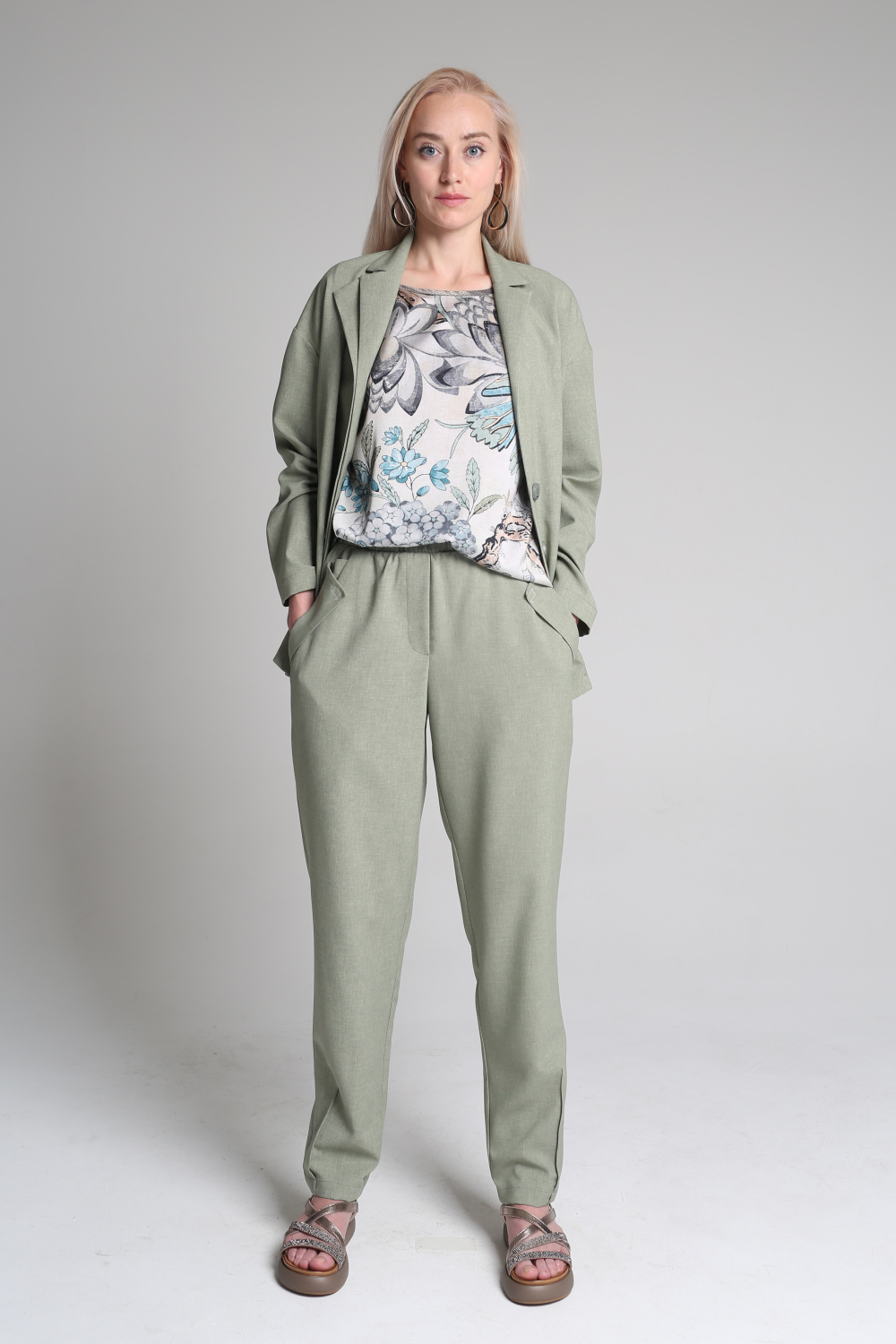 Брюки женские Шанхай зелёный