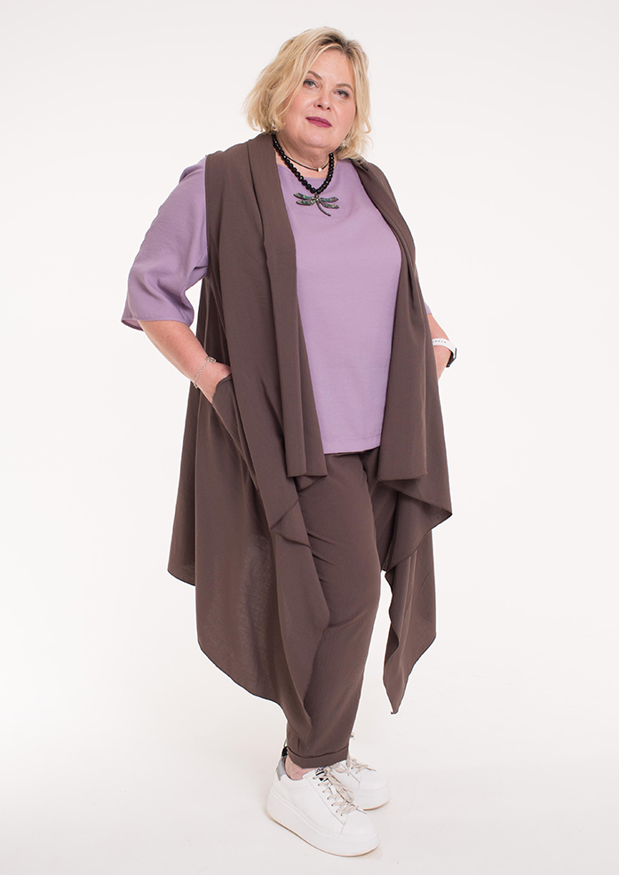 Накидка женская Пагода шоколад