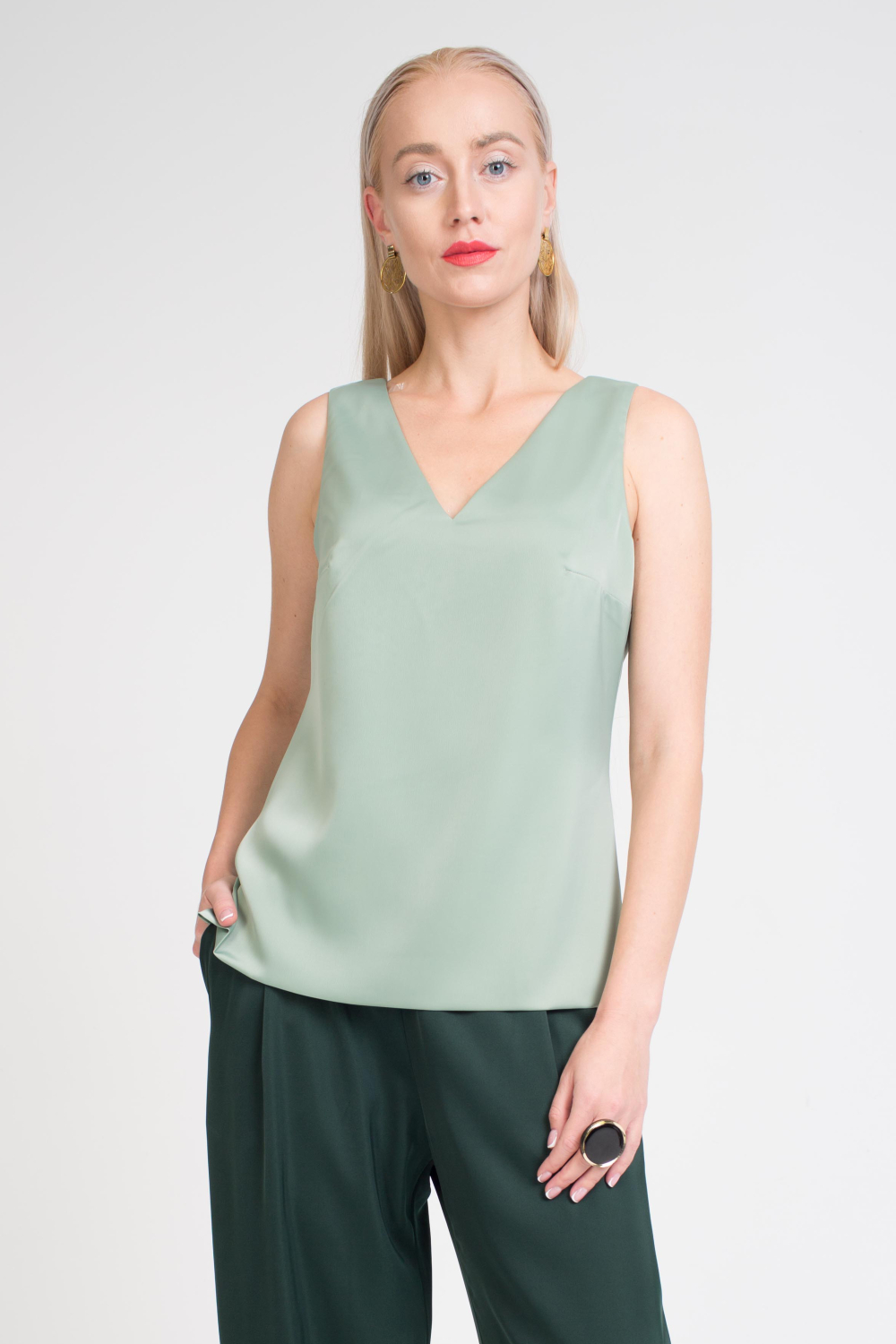 Блуза Двусторонняя мята