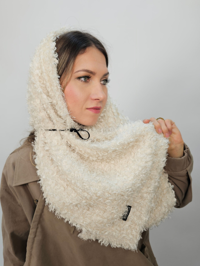 Шарф Look молочный