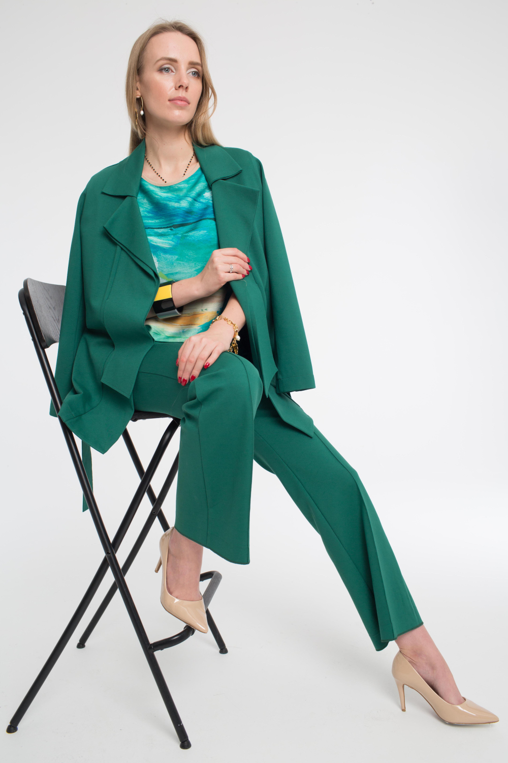 Жакет женский Авантюрин зелёный