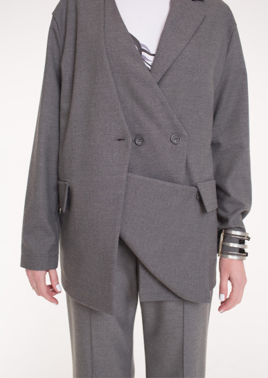 Жакет женский Северная Венеция серый