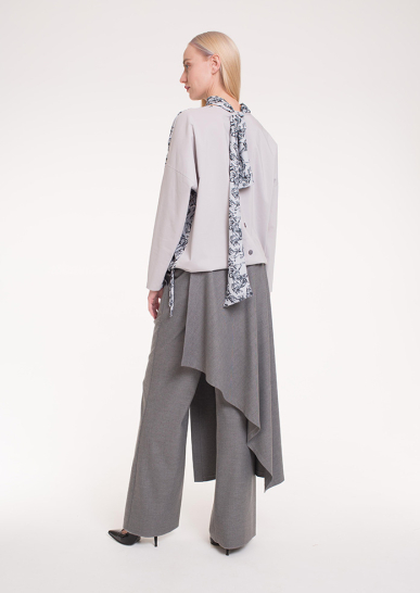 Блуза женская Аничков мост серый