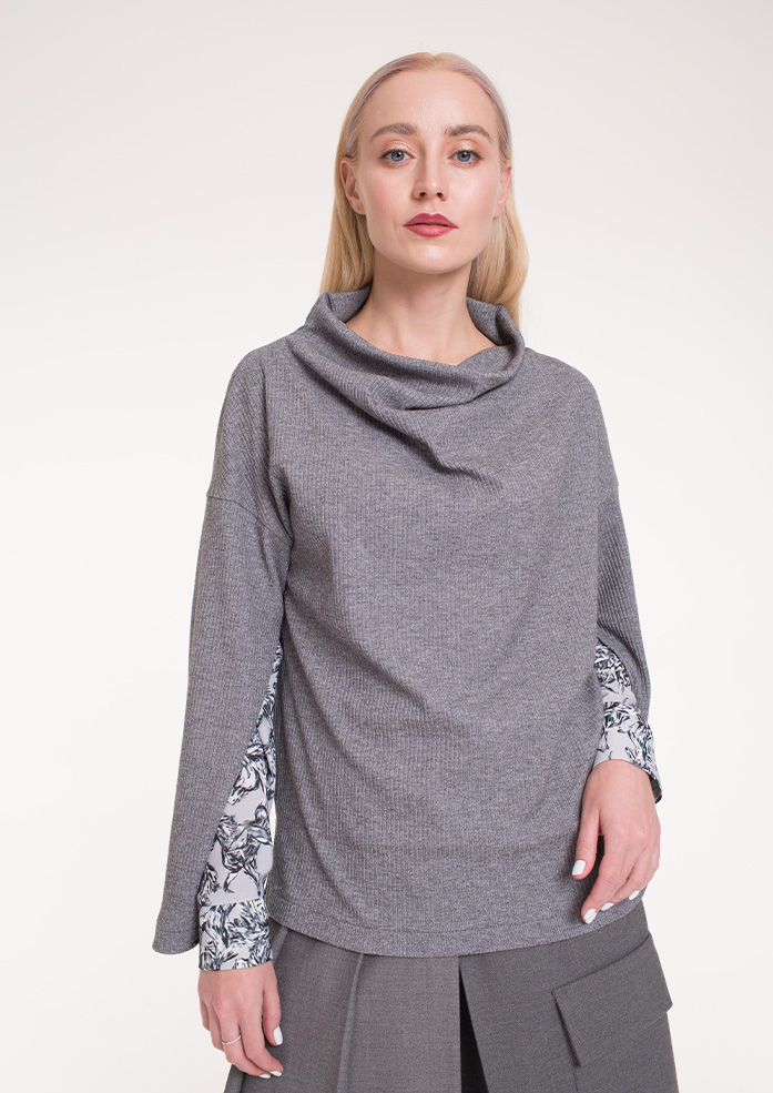 Джемпер женский Новелла серый