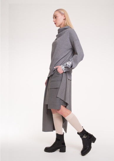 Юбка женская Северная Венеция серый