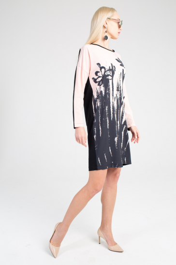 Платье Цветы  розовый