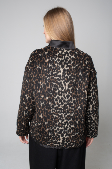 Бомбер Леопард женский