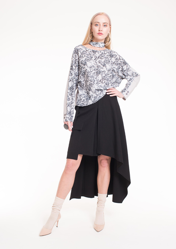 Юбка-пояс женская Северная Венеция чёрный