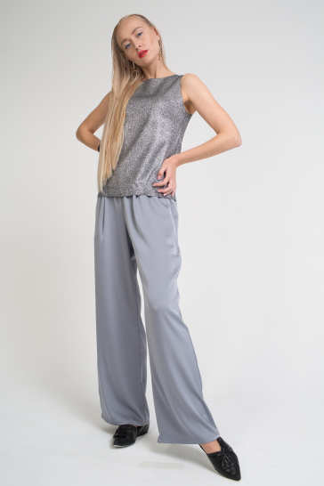 Блуза женская Блеск серебро