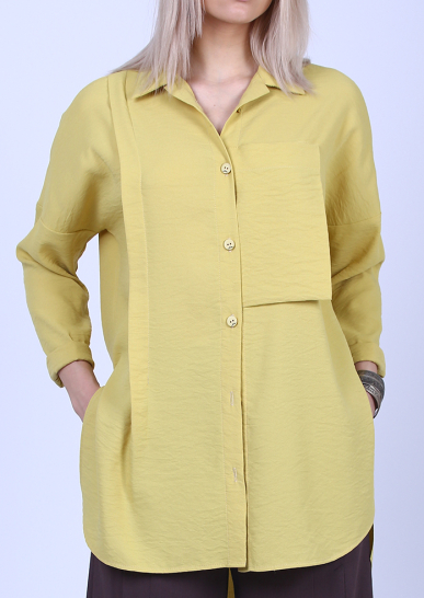 Блуза-рубашка Жасмин жёлтый