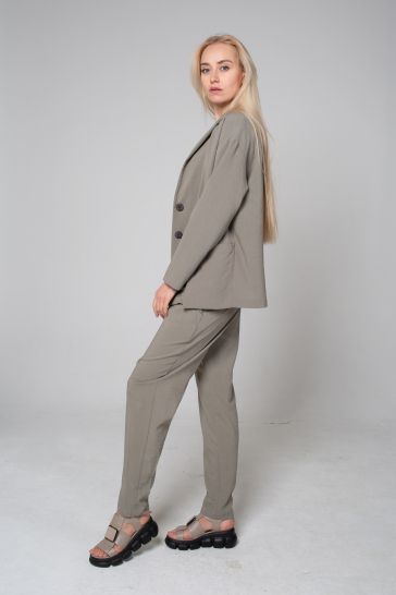 Жакет женски Цвет Льна хаки