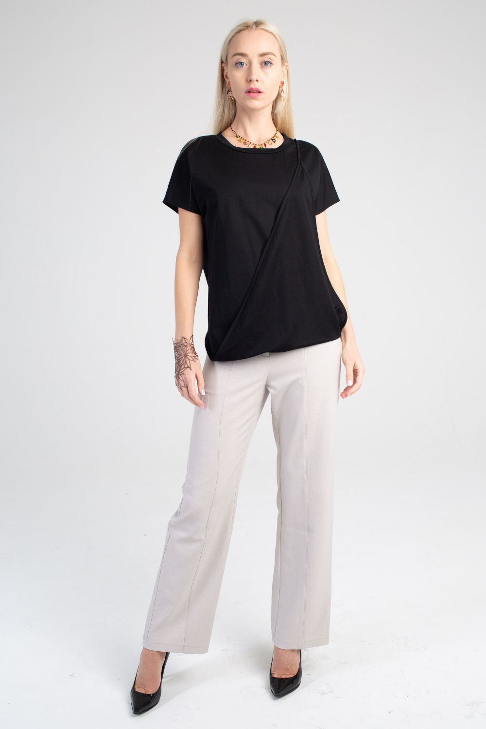 Брюки Цвет льна беж