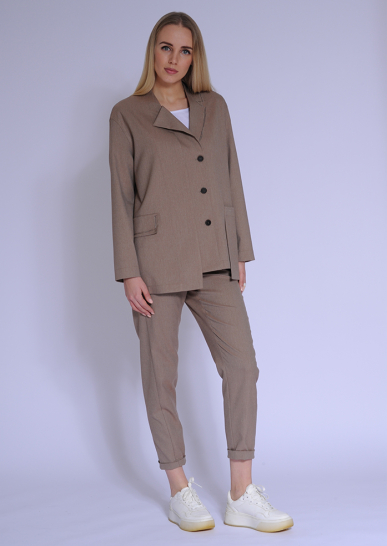 Жакет Блюз бежево-коричневый