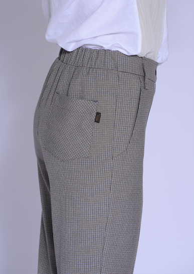 Брюки Щербет клетка мультиколор