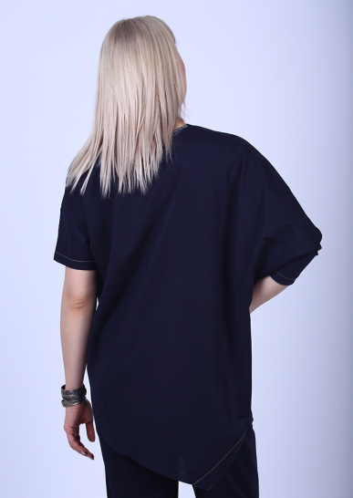 Блуза Бансай темно синий