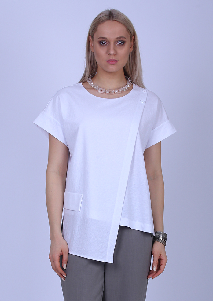 Блуза Флокс белый