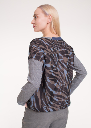 Джемпер Городские джунгли серый