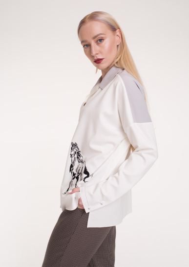 Блуза Медный всадник белый