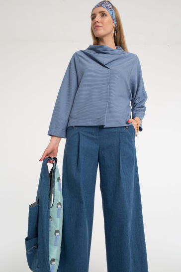 Джемпер Жемчужина голубой