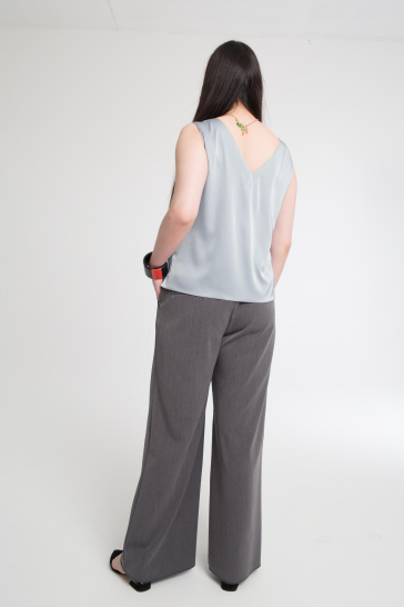 Блуза-майка Двусторонняя плюс св. серый