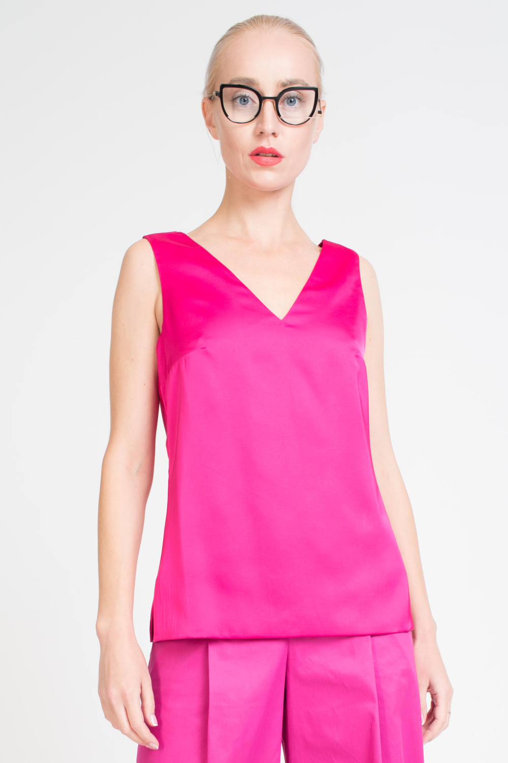 Блуза-майка Двусторонняя фуксия